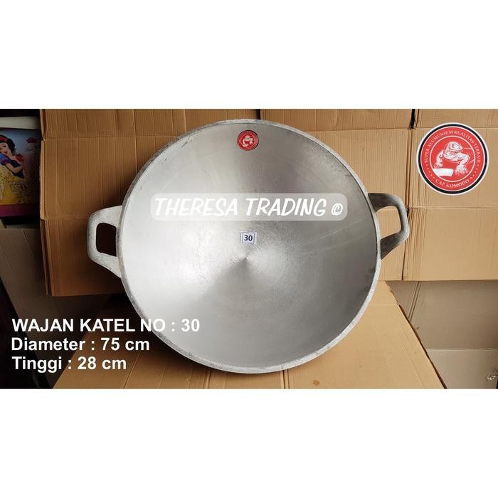 WAJAN KUALI NO 30 KATEL SUPER ALUMINIUM NO 30 DIAMETER 75 CM