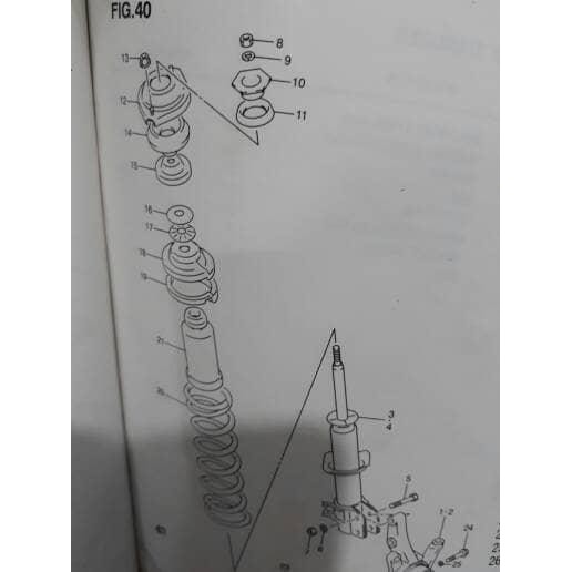 SUPPORT SHOCK DEPAN KARIMUN KOTAK KARIMUN ESTILO ASLI