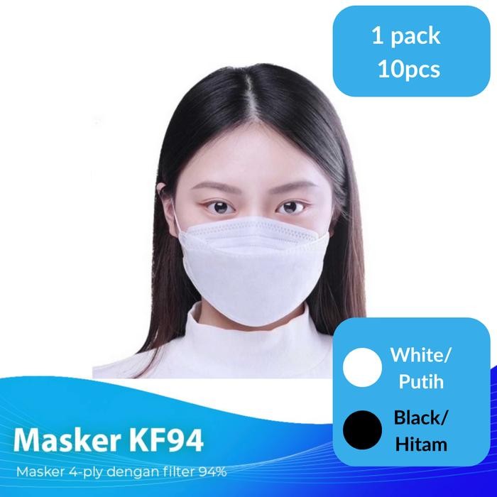 New Masker Korea KF94 Hitam KF94 Putih Isi 10 Pcs KF94 Masker Murah