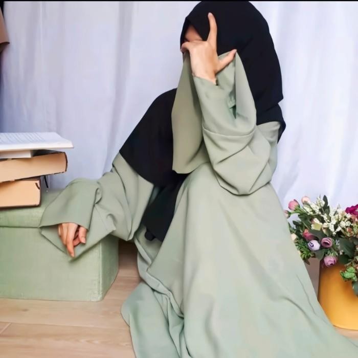 (Good) Abaya Hitam Polos Wanita Abaya Turkey Baju Umroh Wanita 2022 Basic Aba