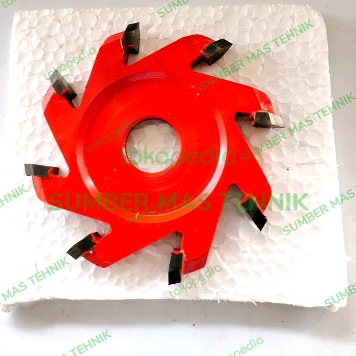 PISAU POTONG CUTTER ACP 6 MATA PISAU GROVING ALUR ALUMUNIUM 45 DERAJAT