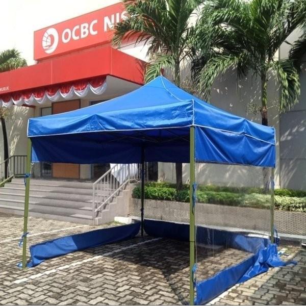 Tenda lipat SUPER PREMIUM Uk 2X3 Ket Besi 1,4mm dinding 3 sisi