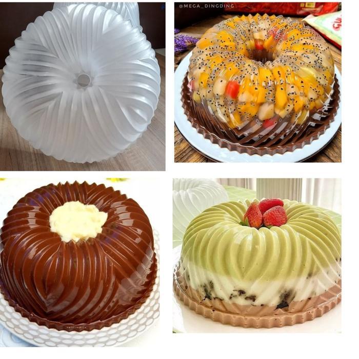 Loyang Puding Bavaya Plastik Tebal Cetakan Agar Kitchenware