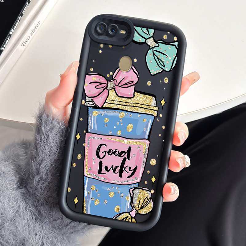 Casing Hp Untuk OPPO A7 OPPO A5s OPPO A12 OPPO A12S A11k Case glitter  Bow Simple Softcase Phone Kes