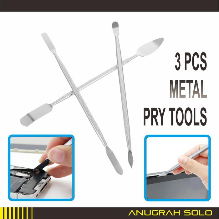 All Metal Opening Tools Alat Pembuka Casing HP Laptop Alat Bongkar HP Mobile Repair Tools set 3 buah