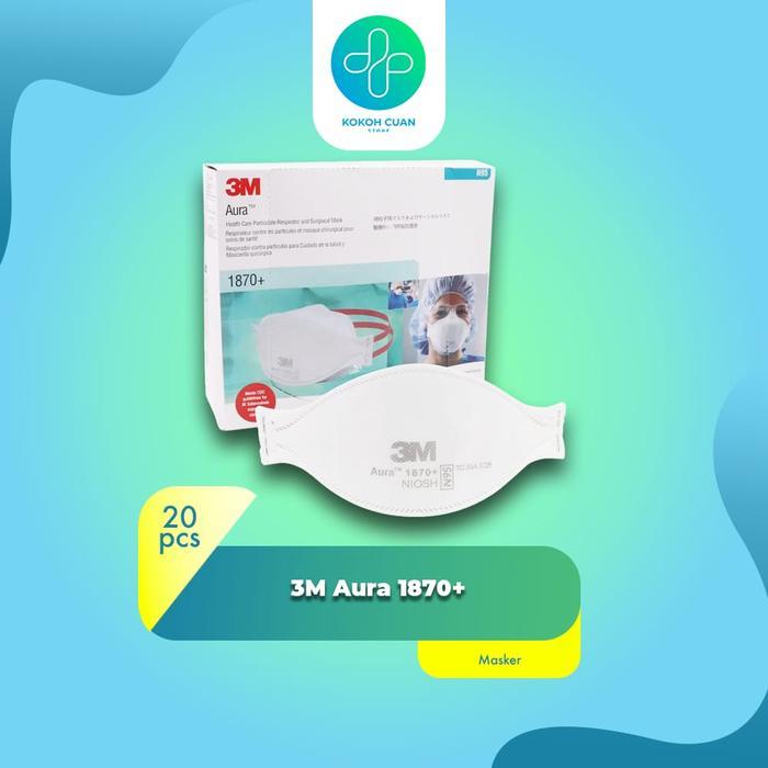 randika 3M Aura 1870+ Masker N95 Surgical Mask isi 20