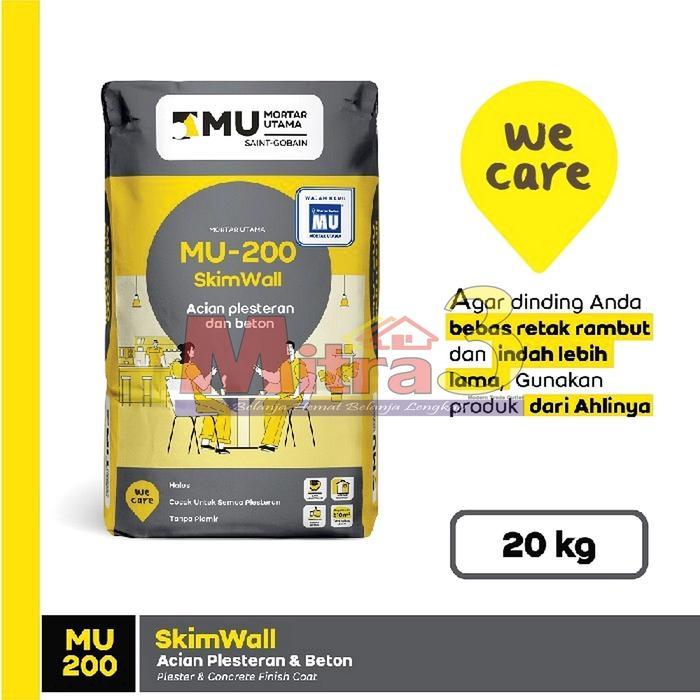 #@#@#@#@] MU 200 SkimWall 20 KG MORTAR UTAMA Semen Acian Instan Plesteran Beton