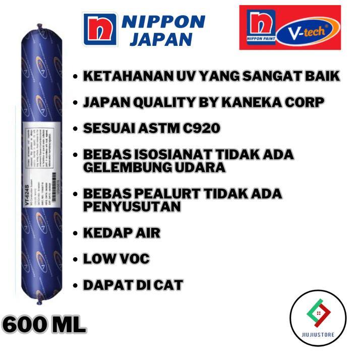 73ox- Sealant Sosis Vtech Nippon Sealant Ms Construction Vt-624 Sealant Acp Lem Marmer 600Ml