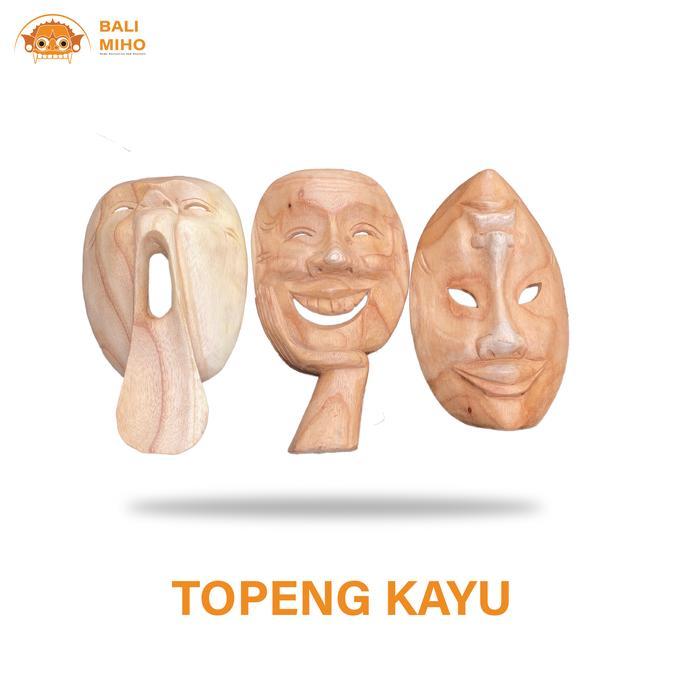 MURAH Dekorasi Dinding Topeng Abstrak Kayu - Topeng Wajah Manusia