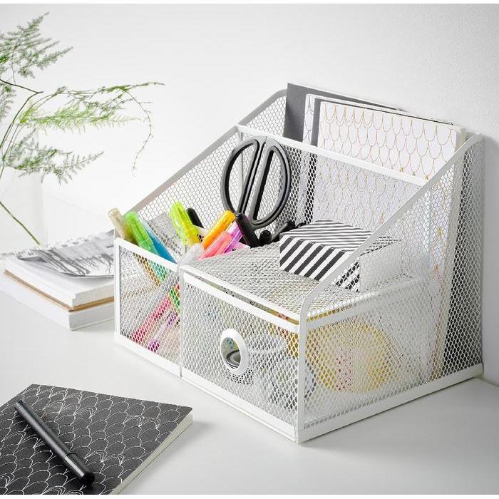 Rak Organizer Meja Kerja Belajar Stationery Kosmetik Pengatur Meja