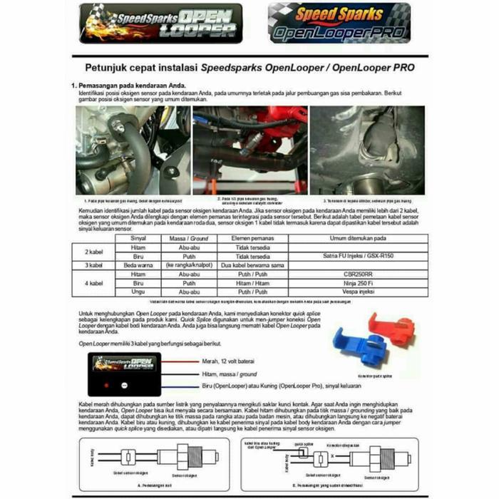 Termurah Open Looper SpeedSparks PRO CBR 150R 250RR CBR250RR R15 V3 R25 MT15