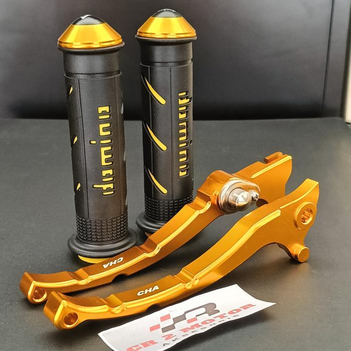 HANDLE REM MIO J - M3 - Z - SOUL GT - XEON - FINO FULL CNC + HANDGRIP DOMINO JALU VARIASI MOTOR -