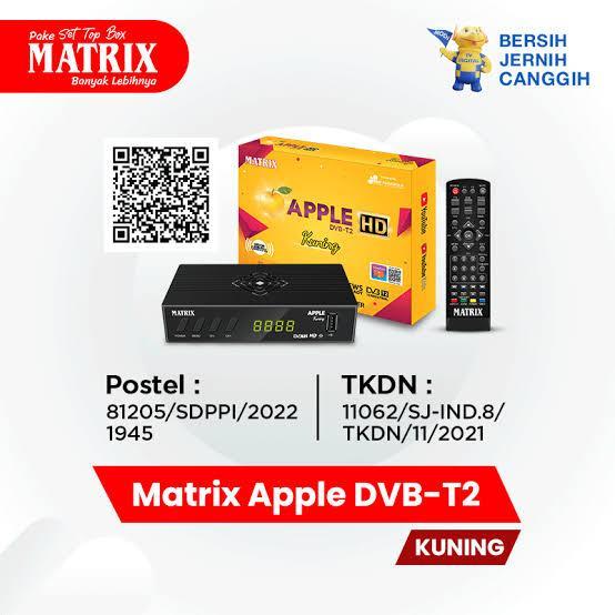 Set Top Box/STB MATRIX APPLE kuning