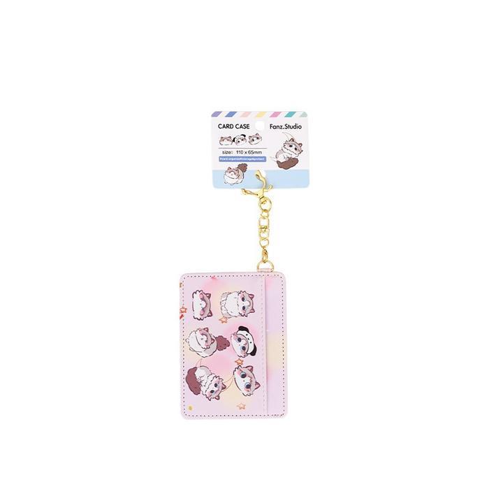 PROMO OHSOME - Fanz Studio Card Holder Horizontal Penyimpan Kartu Warna Pink