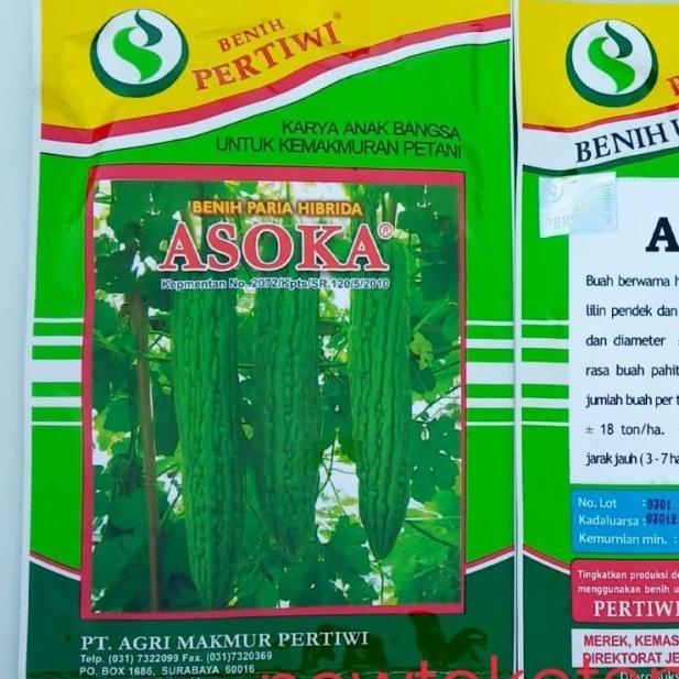 4bdw- Benih Paria Asoka F1 10 Gram Biji Pare Hibrida Asoka Paria Pahit Dari Benih Pertiwi