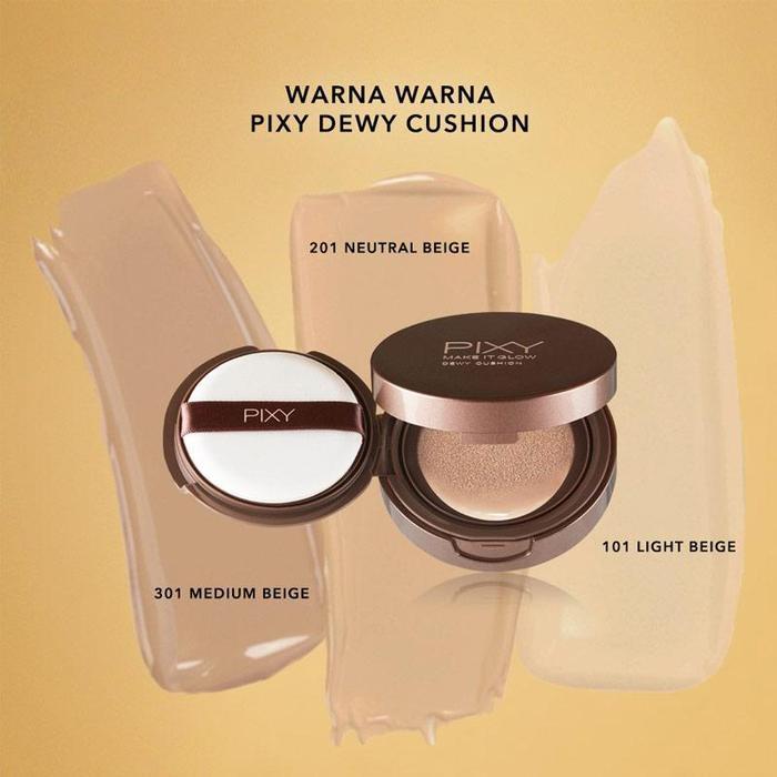 Pixy Make It Glow Dewy Cushion Spf23 & Pa++ / Pixy Bedak Basah Cushion