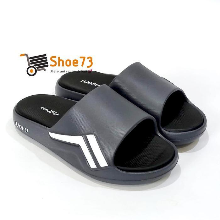 Gercep Luofu E 6213 E01H3 Size 40-44 Original L Sandal Selop Jelly Pria L Sendal Kokop Cowok Tebal