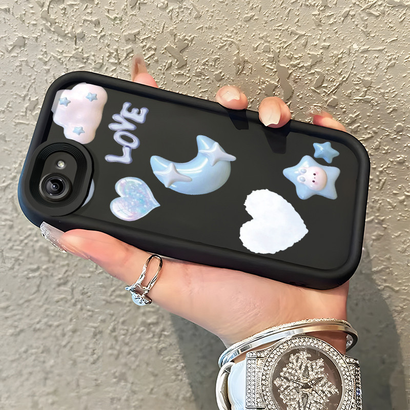 Casing Hp Untuk VIVO Y81 VIVO Y81i VIVO Y81s VIVO Y83 Case Bulan biru dan bintang Softcase Kesing Pr