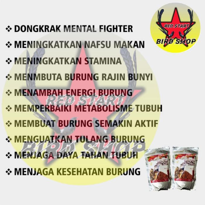 Hw Lark Premium Pakan Voer Pur Burung Branjangan / Lark Insect Blend With Vegetables Premium Hw