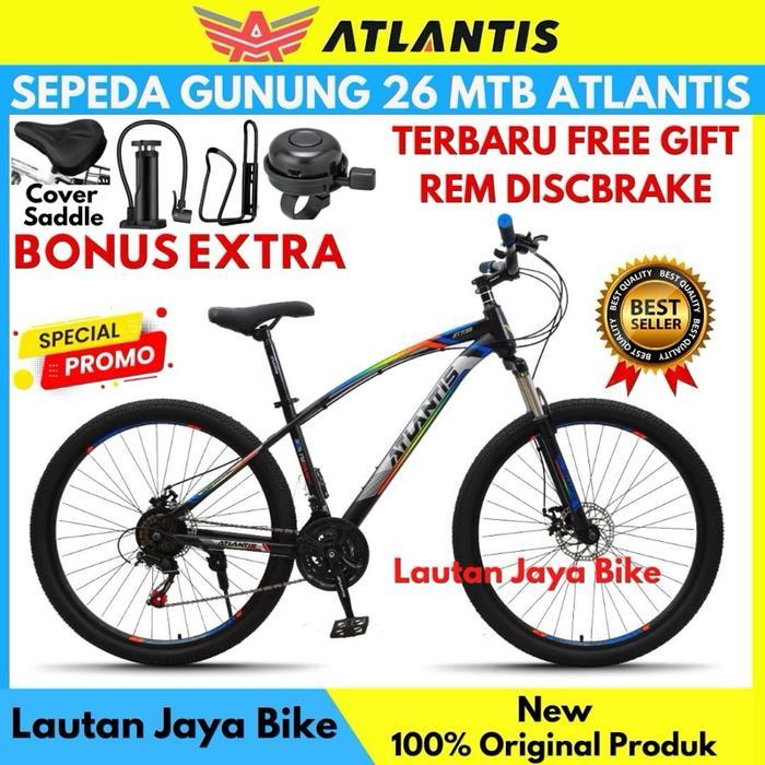 Sepeda 26 MTB Atlantis Sporty Rem Cakram - Biru