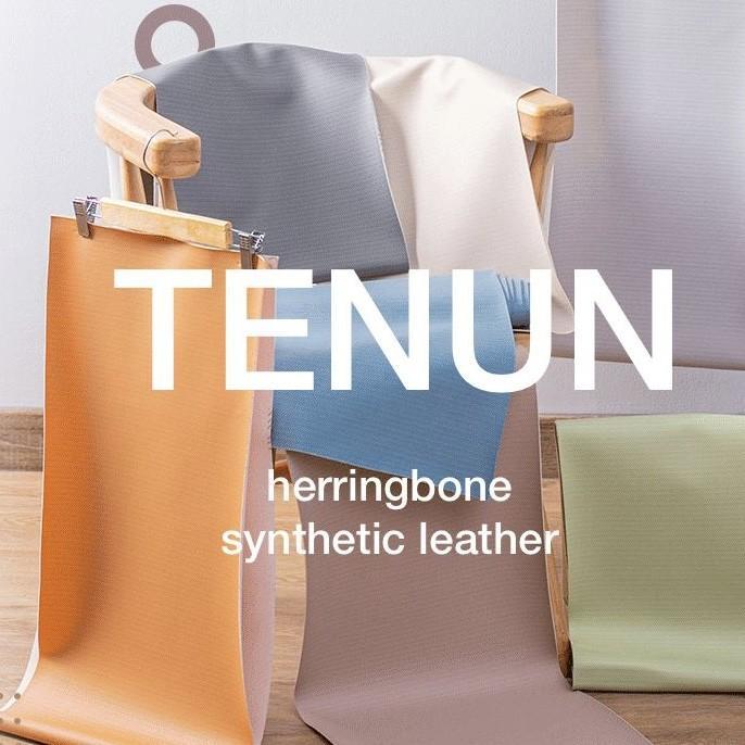 TENUN Synthetic Leather Yugos Kulit Oscar Motif Kain / Pelapis Sofa