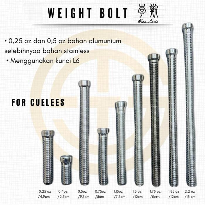 Weight Bolt / Pemberat Buttom Cuelees/Cuelee'S