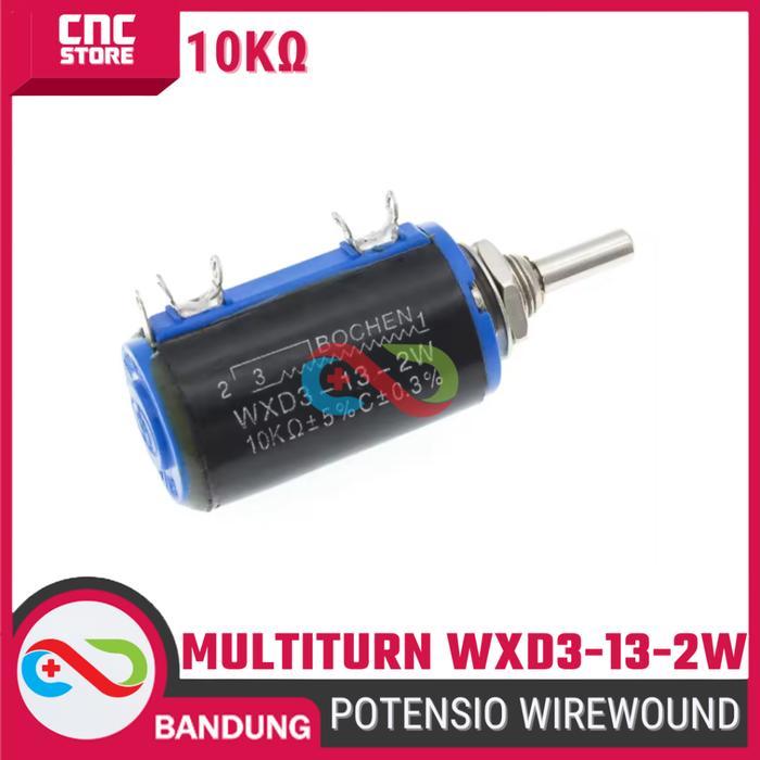 NEW Potensiometer Wirewound WXD3-13-2W Potensio Presisi Multiturn 10K 2W 3 Pin & 5 Pin untuk