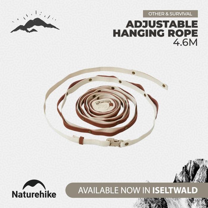 Naturehike Tali Webbing NH22PS003 Adjustable Hanging Rope 4.6m