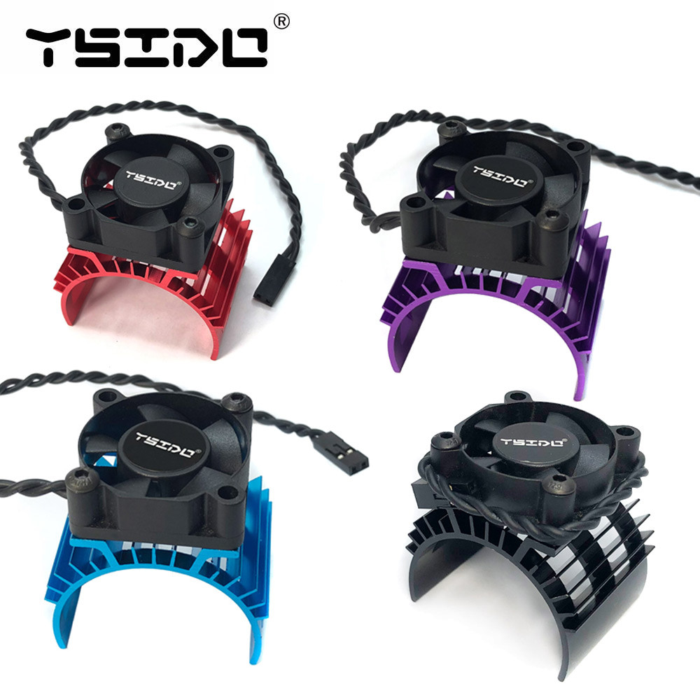 YSIDO RC Car 540 550 3650 3660 3665 Brushless Electric Motor Cover HeatSink Cooling Fan for Wltoys