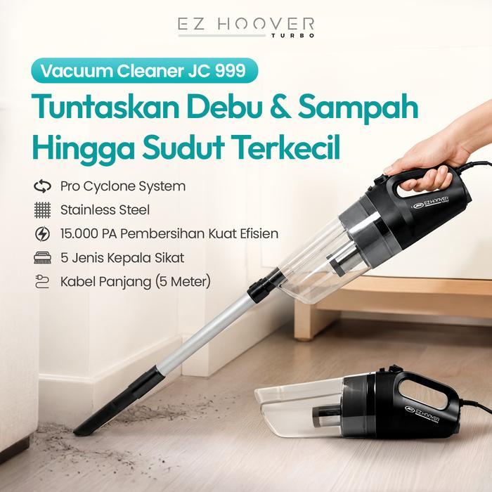 Vacuum Cleaner Cordless Jaco Ez Hoover Turbo JC 999 Vacum Tanpa Kabel