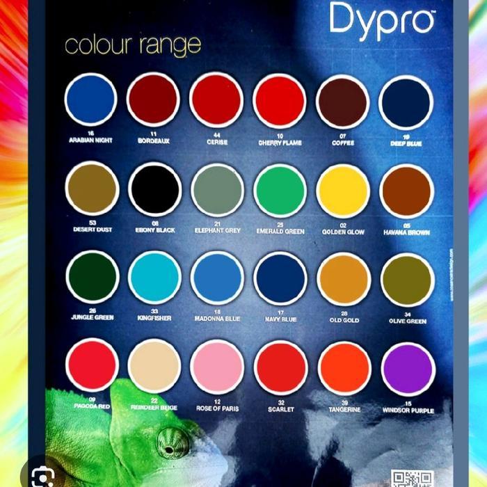 NEW!! Pewarna Tekstil / Pakaian - Merk Dylon / Dypro (Dylon Profesional)