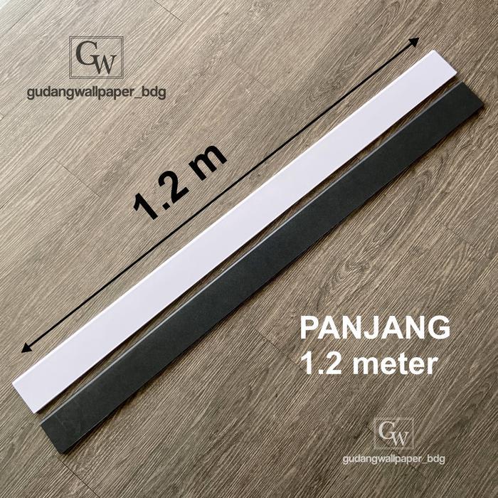 SALE  Plint Lantai PVC 8CM Accessories Flooring Aksesoris Lantai Polos Variant warna Hitam Putih
