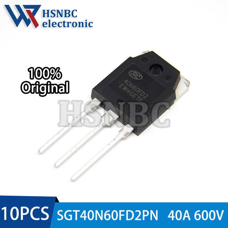 10PCS SGT40N60FD2PN SGT40N60FD2 40N60FD2 40N60 TO-3P 600V 40A IGBT Power Transistor 100% New