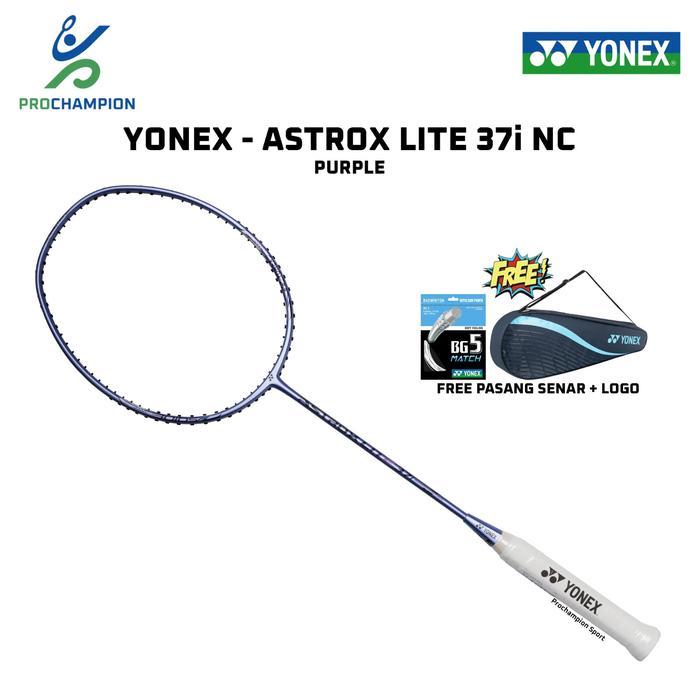 Raket Badminton Graphite Ringan 5U 4U Purple