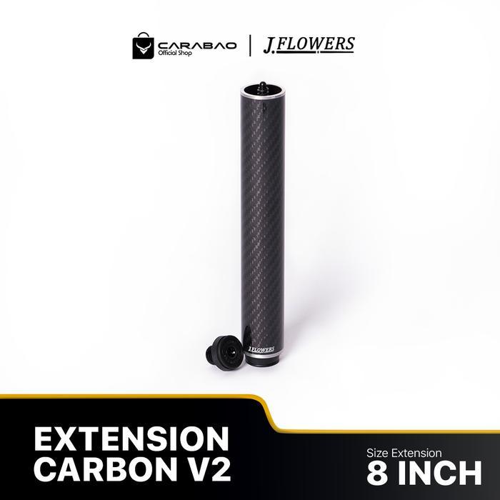 JFLOWERS EXTENSION CARBON V2 8 inch - extension Billiard jflowers