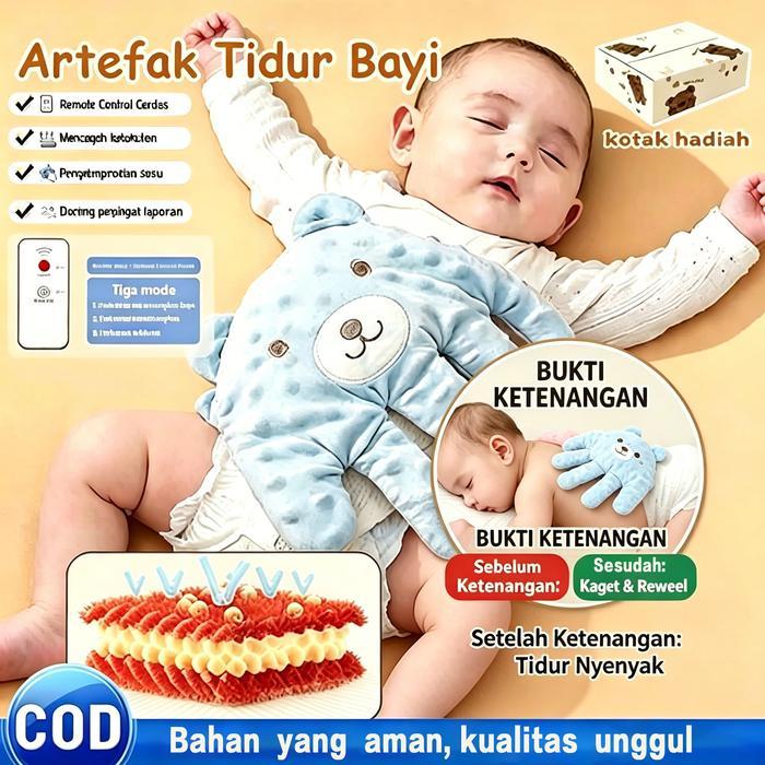 Bisa Grab [Cod]Artefak Tidur Bayi -Baby Soothing Palm Alat Pembantu Puk Puk Tidur Bayi Otomatis