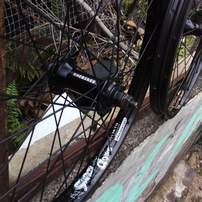 TERBARU Parts BMX Wheelset Alex Rims Supradome with KHE MVP Cassette Hub