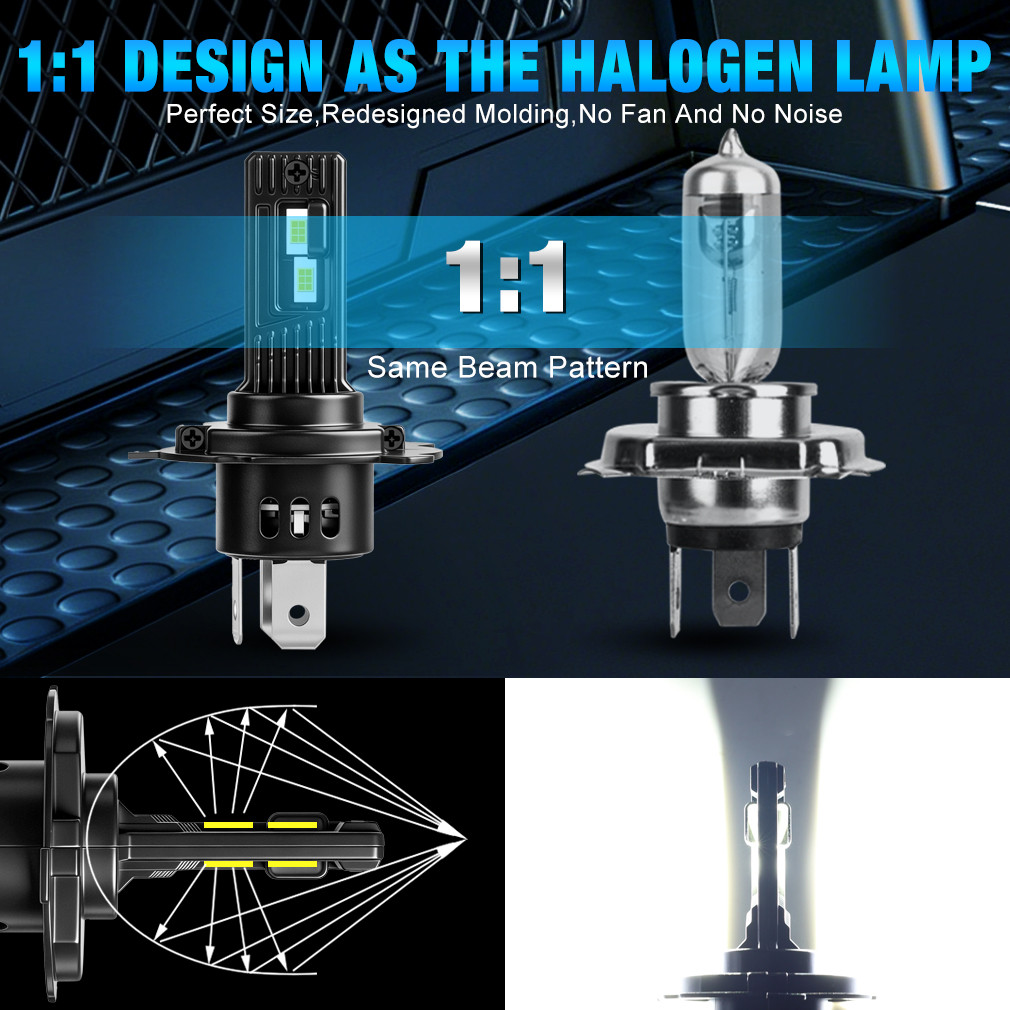 XSTORM H4 LED Headlights Canbus H7 LED Fog Headlights Bulbs 100w 30000LM 9005 H11 Car LED Lights