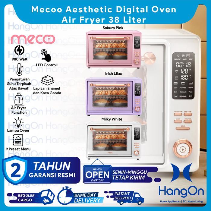 Original Mecoo Digital Oven Aesthetic Premium 980 Low Watt Led Air Fryer 38 Liter Oven Listrik