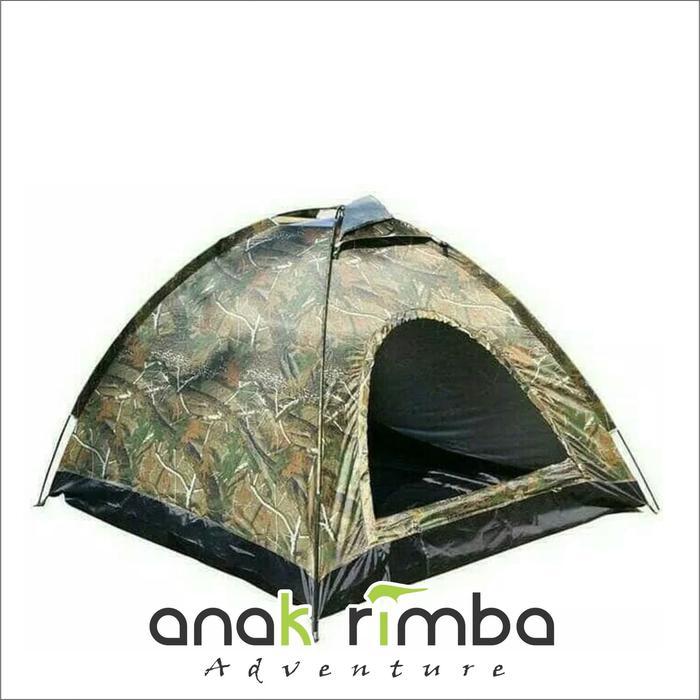 TERLARIS TENDA DOME HYU JY-50 TENDA KAPASITAS 3-4 ORANG SINGLE LAYER READY