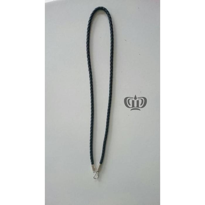 Virlokina- Kalung Kulit Dan Perak Asli 45Cm Terbaru 