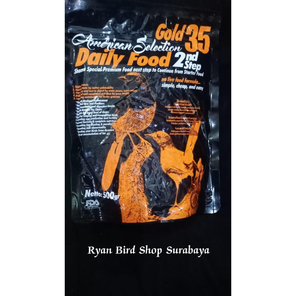 Voer Ams Gold35 Step2 Atau Voer American Daily Food Kemasan 500Gram