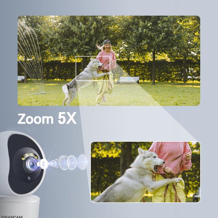 Xihancam Smart Cctv Indoor Wifi 5Mp Camera 360 Cctv Rumah Ip Kamera Cctv Wifi Jarak Jauh Lewat Hp