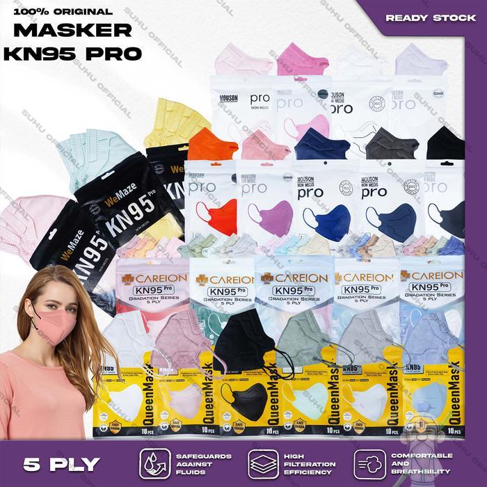 Masker KN95 KN 95 N95 N 95 Medis 5Ply BFE 99.5% Surgical Mask Premium