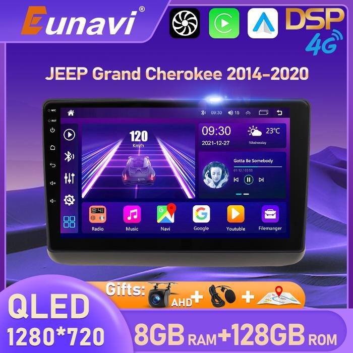Sale, Eunavi Android Auto GPS For Jeep Grand Cherokee WK2 2014-2020 Car Radio 2din 2 din Head unit M