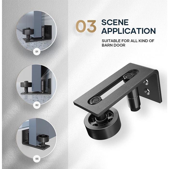 HARGA SPESIAL- HITAM/DOOR ADJUSTABLE SLIDING/SLIDING BARN DOOR