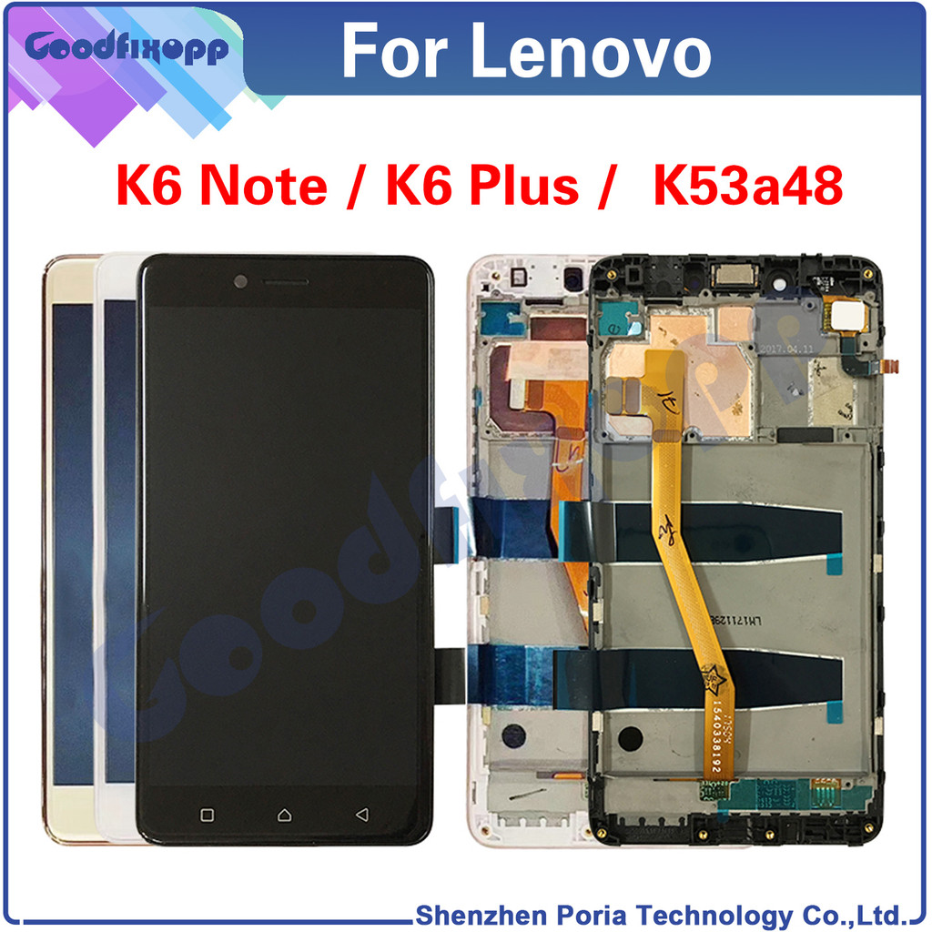 For Lenovo K6 Note K53a48 K6 Plus LCD Display Touch Screen Digitizer Assembly For Lenovo K6Note K6Pl