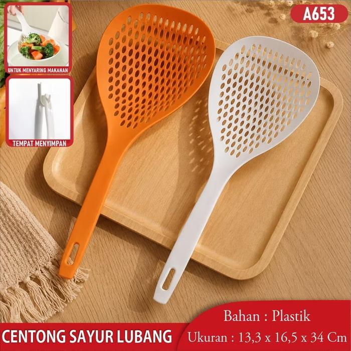 Centong Lubang Saringan Mie Centong Nasi Model Kelinci Bahan Plastik Set Spatula Mini Isi 3pcs