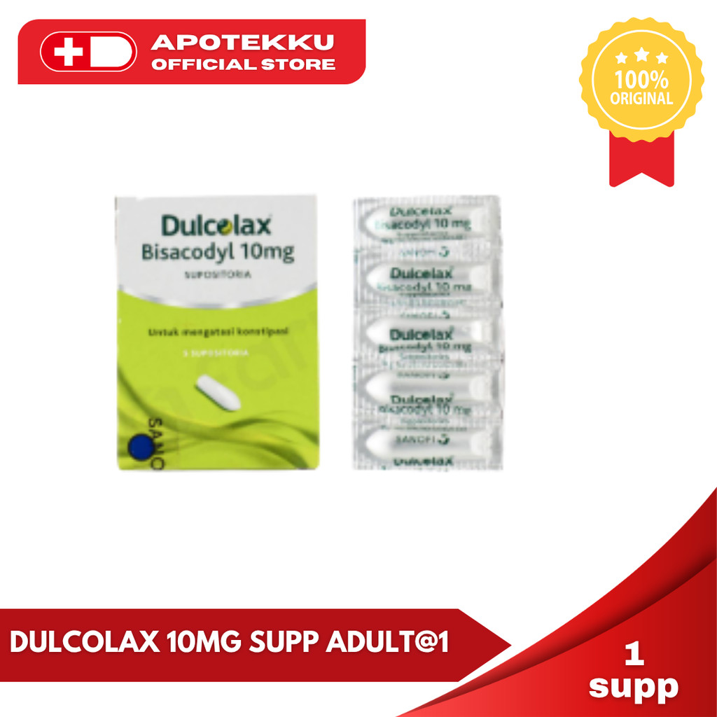 Dulcolax 10mg Suppositoria (Peluru) Dewasa