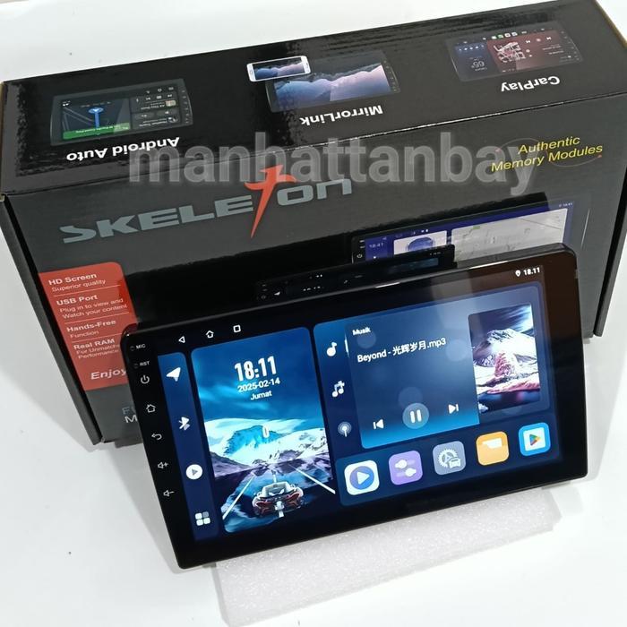 Headunit Android 10 inch Skeleton